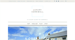 Desktop Screenshot of luxurycornwall.com