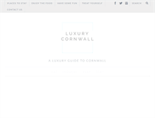 Tablet Screenshot of luxurycornwall.com